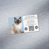 Ragdoll Cattery Customizable Cat Breeder Magnet (Beispiel)
