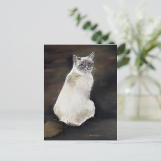 Ragdoll Chat Original Postkarte (Stehend Vorderseite)