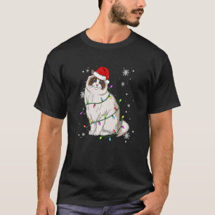 Ragdoll Chat Weihnachten Lichter Weihnachten Weihn T-Shirt