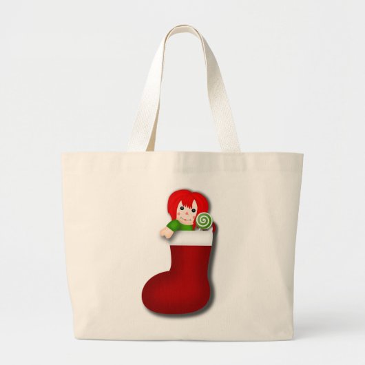 RAGDOLL CHRISTMAS STRUMPF JUMBO STOFFBEUTEL (Vorne)