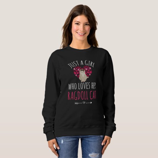 Ragdoll Geschenke für Frauen| Ragdoll Cat Lovers Sweatshirt (Vorne ganz)