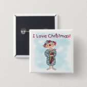 Ragdoll I. Liebe Weihnachtsgeschenke und Geschenke Button (Vorne & Hinten)