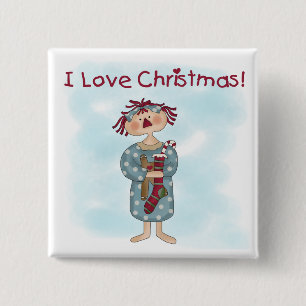 Ragdoll I. Liebe Weihnachtsgeschenke und Geschenke Button