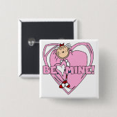 Ragdoll ist Bergwerk-Valentinsgruß Button (Vorne & Hinten)