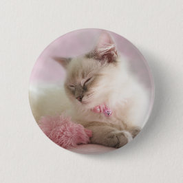 ragdoll Kätzchenknopf Button