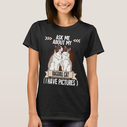 Ragdoll-Katze 6 T-Shirt (Vorderseite)