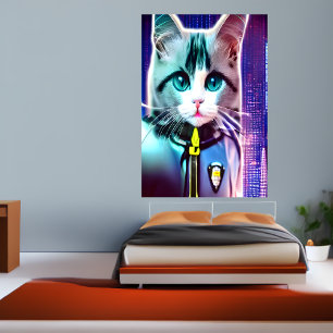 Ragdoll-Katze   AI Art Poster