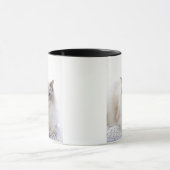 Ragdoll Katze auf Computertastatur Tasse (Zentrum)