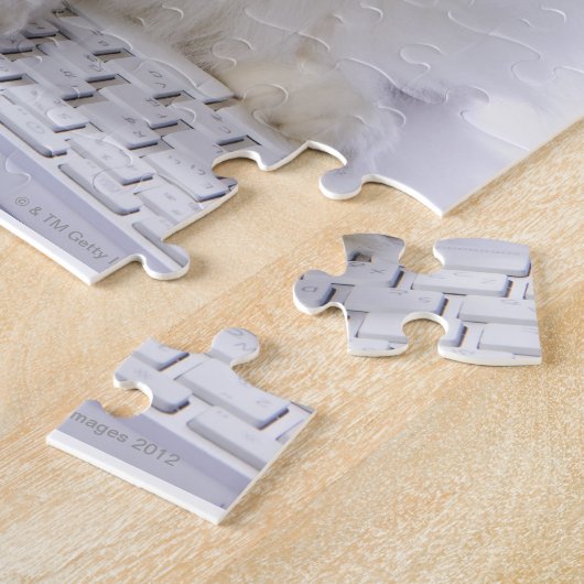 Ragdoll Katze auf Tastatur Puzzle (Seite)