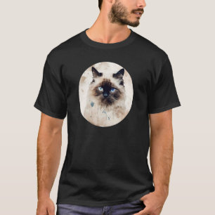 Ragdoll-Katze Distressed Style, Katzenliebhaber T-Shirt