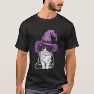 Ragdoll-Katze Hexe Halloween T-Shirt