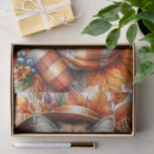 Ragdoll Katze im Herbst mit Herbstlauben Seidenpapier (Geschenk)