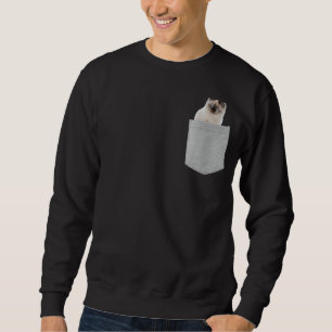 Ragdoll-Katze in deinem Pocket Sweatshirt