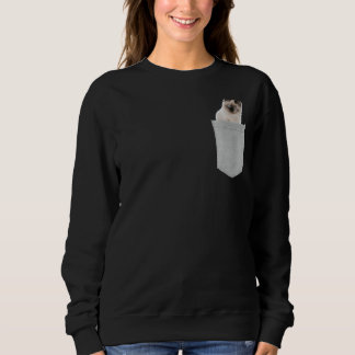 Ragdoll-Katze in deinem Pocket Sweatshirt