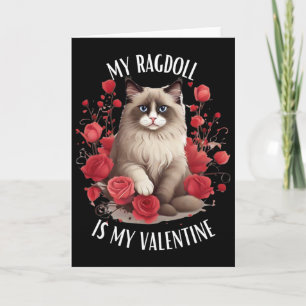 Ragdoll-Katze ist mein Valentinstag Karte