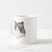 Ragdoll-Katze Kaffeetasse (Vorderseite Links)