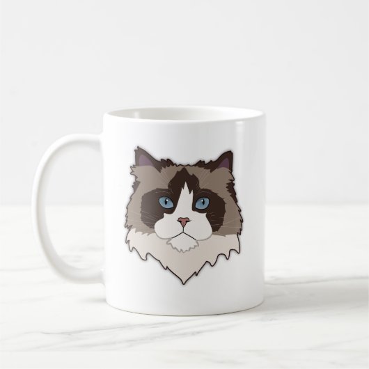 Ragdoll-Katze Kaffeetasse (Links)