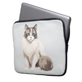 Ragdoll-Katze Laptopschutzhülle (Vorderseite Links)