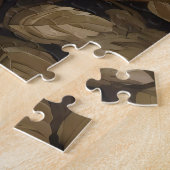 Ragdoll Katze mit Blue Hydrangea-Blume Puzzle (Seite)