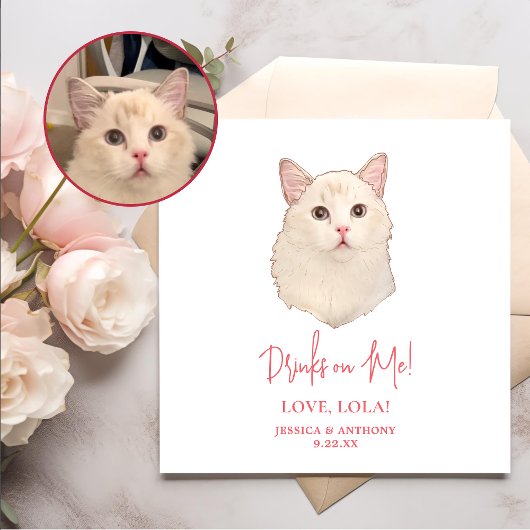 Ragdoll Katze Personalisierte Getränke auf mich Serviette