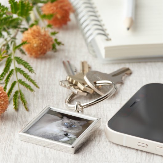 Ragdoll-Katze Schlüsselanhänger (Seite)