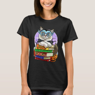 Ragdoll-Katze süße Vampir-Halloween-Kürbis T-Shirt