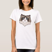 Ragdoll-Katze T-Shirt (Vorderseite)