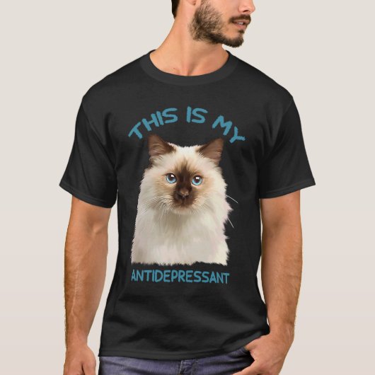Ragdoll-Katze T-Shirt (Vorderseite)