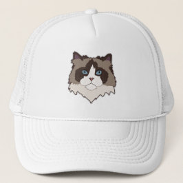 Ragdoll-Katze Truckerkappe