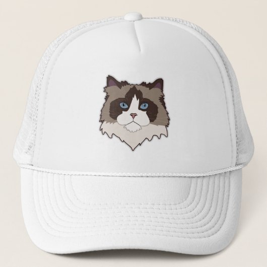 Ragdoll-Katze Truckerkappe (Vorderseite)