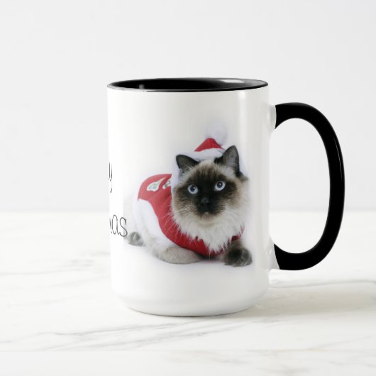 Ragdoll Katze WeihnachtsTasse Tasse (Rechts)