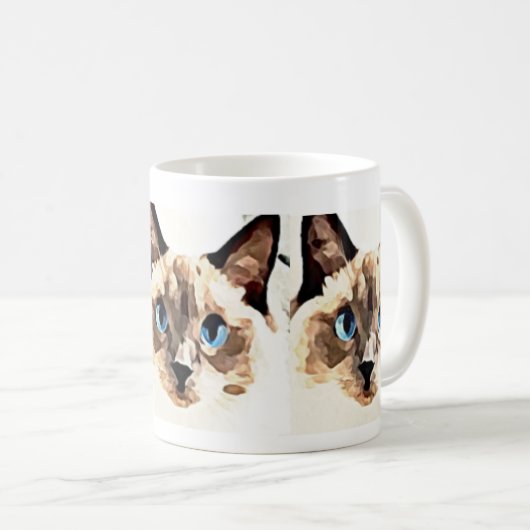 Ragdoll Katzen-Tasse Kaffeetasse (VorderseiteRechts)