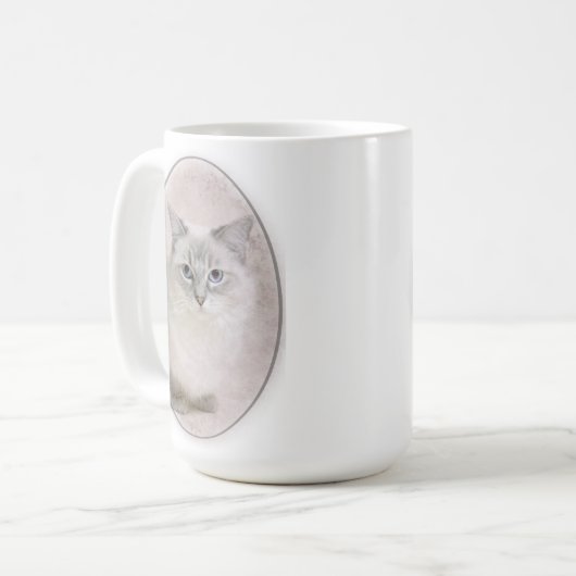 Ragdoll Katzen-Tasse Kaffeetasse (Vorderseite Links)