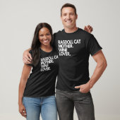 Ragdoll-Katzenmutter Wein T-Shirt (Unisex)