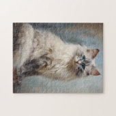 Ragdoll Katzenportrait 1 Puzzle (Horizontal)