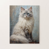 Ragdoll Katzenportrait 1 Puzzle (Vertikal)