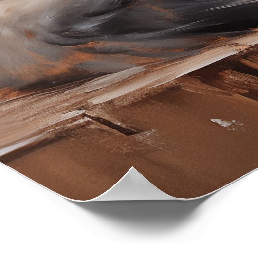 Ragdoll Katzenportrait Poster (Ecke)