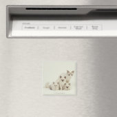Ragdoll Katzenweibchen mit Kätzchen Magnet (In Situ (Geschirrspüler))