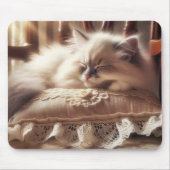 Ragdoll Kitten auf einem Kissen Mousepad (Vorne)