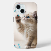 Ragdoll Kitten mit Seifenblasen Case-Mate iPhone Hülle (Rückseite)