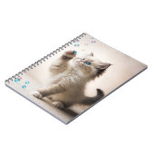 Ragdoll Kitten mit Seifenblasen Notizblock (Linke Seite)