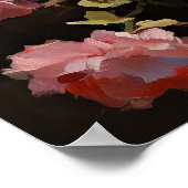 Ragdoll kitten Portrait mit Blume Poster (Ecke)