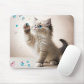 Ragdoll Kitten spielen mit Blasen Mousepad (Mit Mouse)