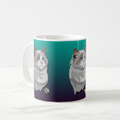 Ragdoll Kitty-Katzen-Tasse Kaffeetasse (Vorderseite Links)