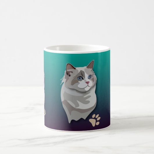 Ragdoll Kitty-Katzen-Tasse Kaffeetasse (Mittel)