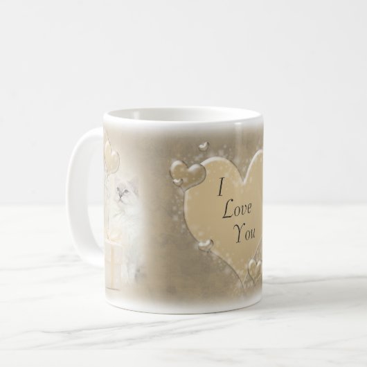 ragdoll Liebe-Tasse Kaffeetasse (Vorderseite Links)