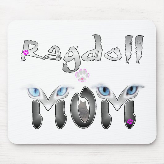 Ragdoll Mama-Geschenke Mousepad (Vorne)