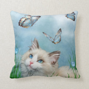 Ragdoll Miezekatze-und Kissen