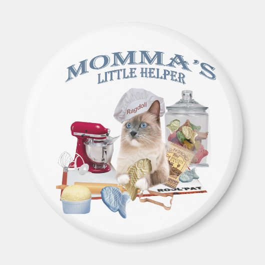 Ragdoll Mommas Helfermagnet Magnet (Vorne)