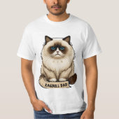 Ragdoll Papa Couch T-Shirt (Vorderseite)